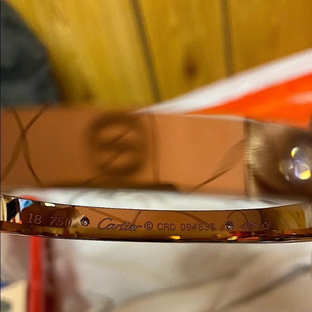 Gold Bangle Bracelet - Picture 8 of 11